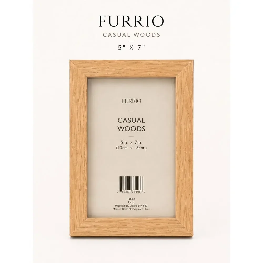 Picture frame Furrio Casual Woods Natural Wood Tabletop Picture Frame 5x7